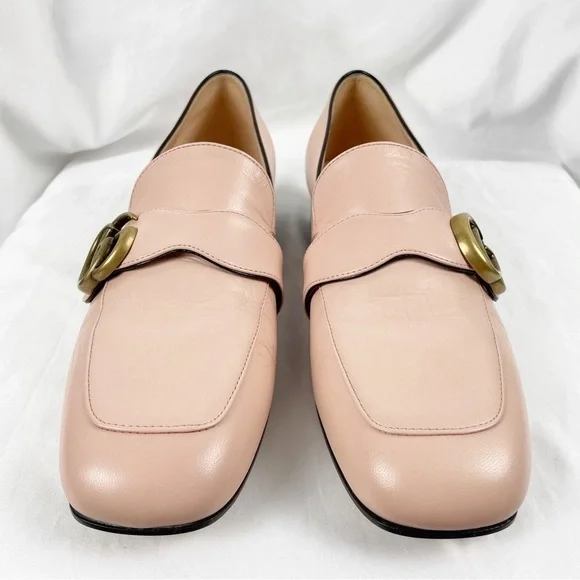 Gucci Marmont GG Double G Logo Loafers Pink EU 36.5 Leather - Picture 5 of 11